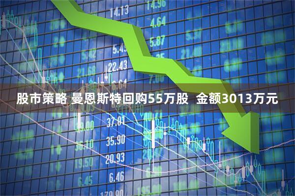 股市策略 曼恩斯特回购55万股  金额3013万元