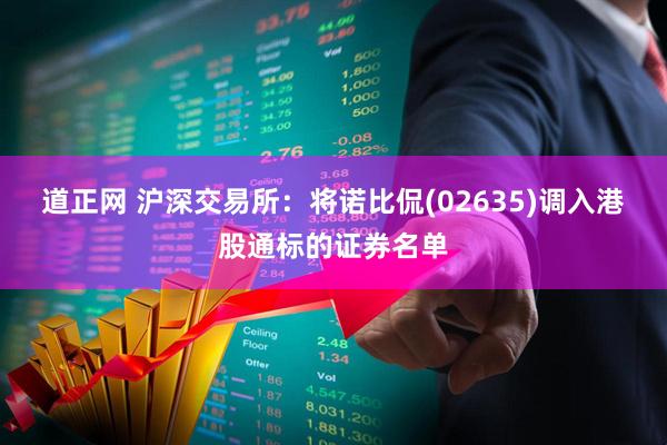 道正网 沪深交易所：将诺比侃(02635)调入港股通标的证券名单